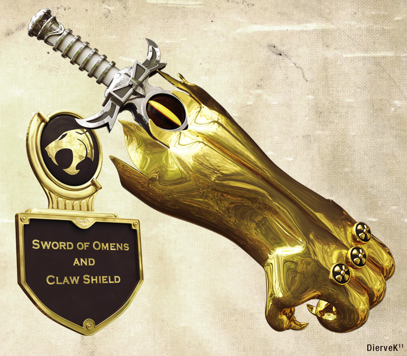 sword of omens and claw shield